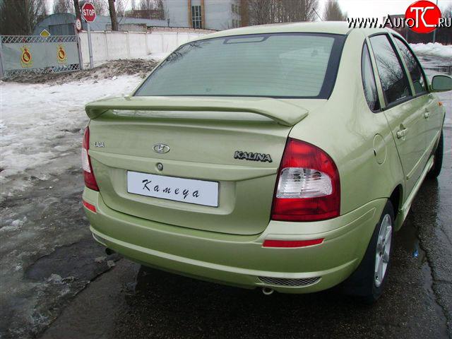 269 р. Накладка номерного знака на крышку багажника Камея  Лада Калина  1118 (2004-2013) седан (Неокрашенный)  с доставкой в г. Майкоп