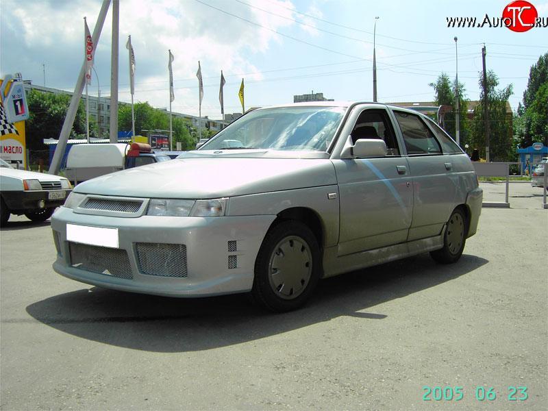 649 р. Решётка радиатора Е-4 На Лада 2111 универсал (1998-2009) (Неокрашенная)  с доставкой в г. Майкоп