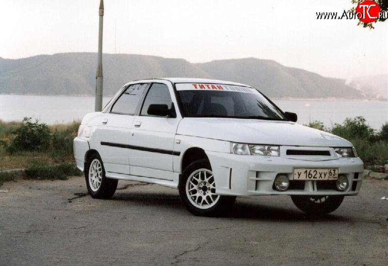 1 799 р. Пороги накладки Titan - Sport  Лада 2110 - 2112 (Неокрашенные)  с доставкой в г. Майкоп