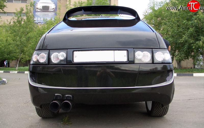 8 149 р. Задний бампер Я - Робот с расширителями арок Лада 2112 купе (2002-2009) (Неокрашенный)  с доставкой в г. Майкоп