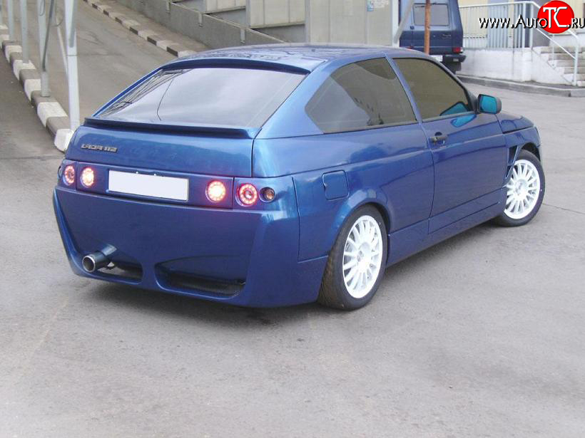 8 149 р. Задний бампер Термит Лада 2112 купе (2002-2009) (Неокрашенный)  с доставкой в г. Майкоп