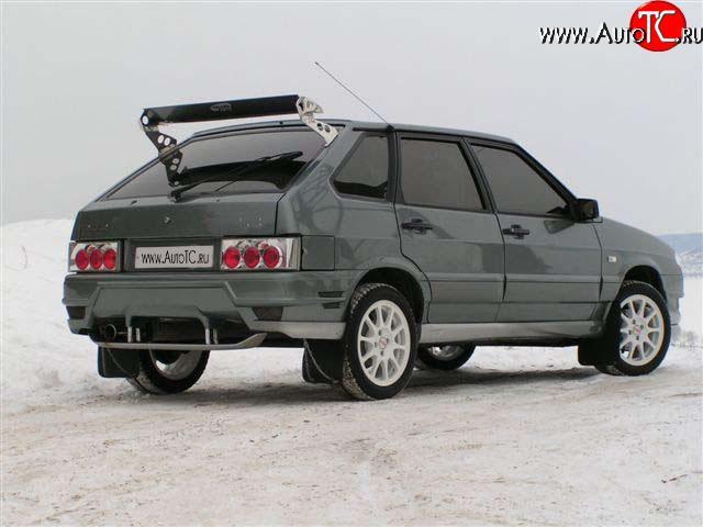 4 199 р. Задний бампер Форсаж Лада 2108 (1984-2003) (Неокрашенный)  с доставкой в г. Майкоп