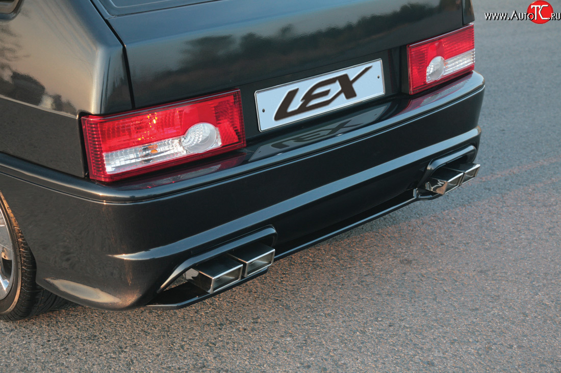 2 299 р. Накладка Lex-Line на задний бампер LEX Лада 2114 (2001-2014) (Неокрашенная)  с доставкой в г. Майкоп
