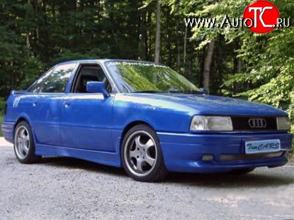 5 099 р. Пороги накладки RS Audi 80 B4 седан (1992-1996) (Неокрашенные)  с доставкой в г. Майкоп