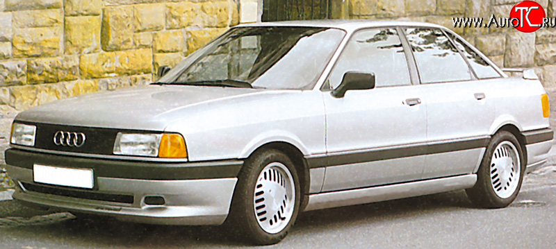 4 999 р. Накладка переднего бампера Classic V2 Audi 80 B3 седан (1986-1991)  с доставкой в г. Майкоп