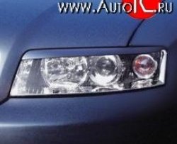 999 р. Реснички СT на фары Audi A4 B6 седан (2000-2006) (Неокрашенные)  с доставкой в г. Майкоп. Увеличить фотографию 2