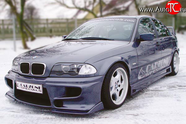 8 899 р. Передний бампер CarZone BMW 3 серия E46 седан дорестайлинг (1998-2001)  с доставкой в г. Майкоп