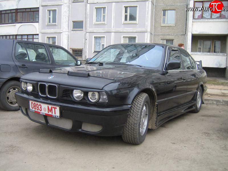 4 999 р. Накладка переднего бампера Uniq BMW 5 серия E34 универсал (1988-1996)  с доставкой в г. Майкоп