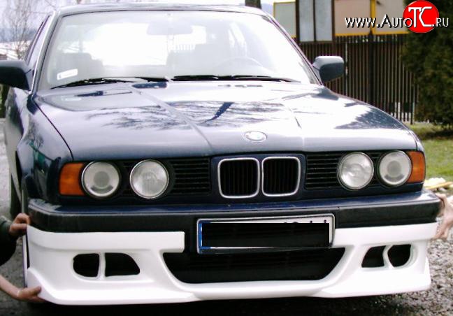 3 399 р. Накладка переднего бампера Street BMW 5 серия E34 универсал (1988-1996) (стеклопластик жёсткий, Неокрашенная)  с доставкой в г. Майкоп