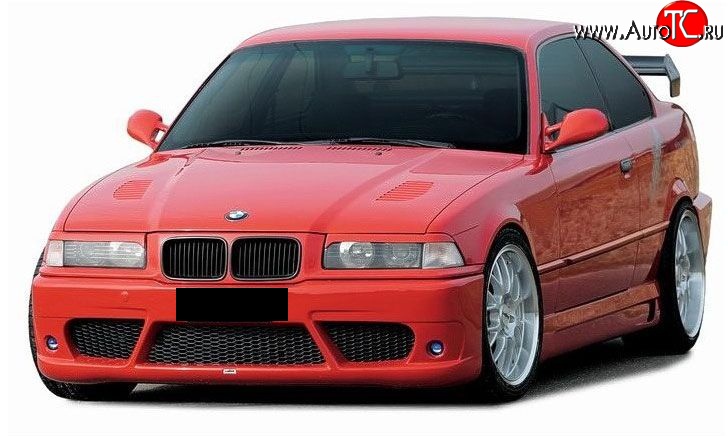 3 999 р. Передний бампер Lumma style BMW 3 серия E36 седан (1990-2000) (Неокрашенный)  с доставкой в г. Майкоп