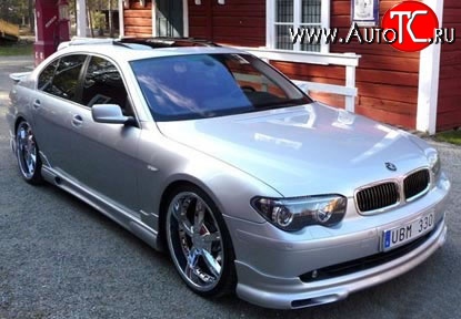 11 399 р. Накладка переднего бампера HAMANN BMW 7 серия E65,E66, E67, E68 дорестайлинг, седан (2001-2005) (Неокрашенная)  с доставкой в г. Майкоп