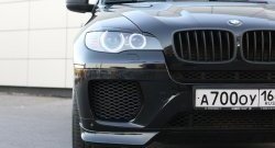 4 749 р. Накладки Global-Tuning на передний бампер автомобиля  BMW X6  E71 (2008-2014) дорестайлинг, рестайлинг (Неокрашенная)  с доставкой в г. Майкоп. Увеличить фотографию 4