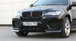 4 749 р. Накладки Global-Tuning на передний бампер автомобиля  BMW X6  E71 (2008-2014) дорестайлинг, рестайлинг (Неокрашенная)  с доставкой в г. Майкоп. Увеличить фотографию 6