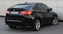 4 749 р. Накладки Global-Tuning на задний бампер автомобиля  BMW X6  E71 (2008-2014) дорестайлинг, рестайлинг (Неокрашенные)  с доставкой в г. Майкоп. Увеличить фотографию 4