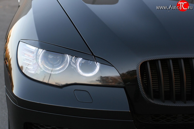 1 899 р. Реснички Global-Tuning BMW X6 E71 дорестайлинг (2008-2012) (Неокрашенные)  с доставкой в г. Майкоп
