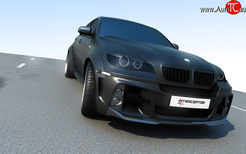 29 599 р. Комплект Светового модуля в передний бампер interceptor BMW X6 E71 рестайлинг (2012-2014)  с доставкой в г. Майкоп