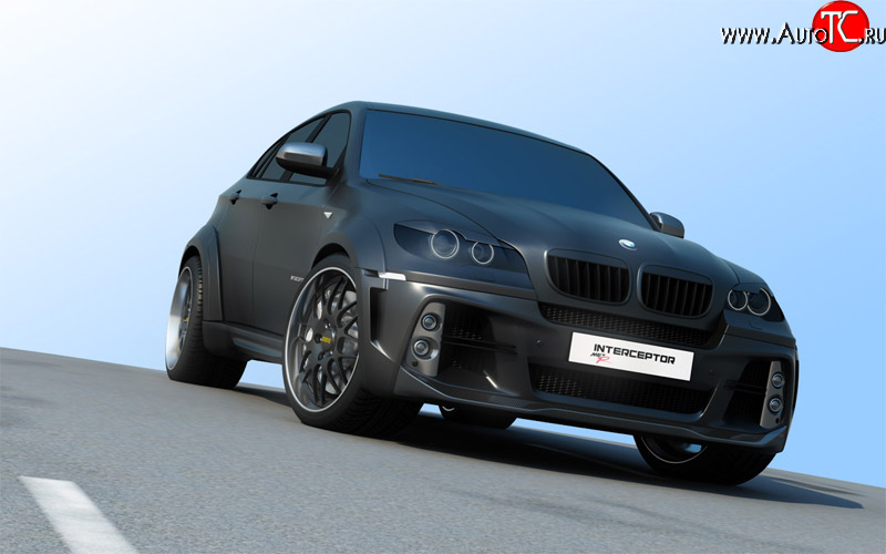 21 999 р. Передний бампер Interceptor BMW X6 E71 дорестайлинг (2008-2012) (Неокрашенный)  с доставкой в г. Майкоп