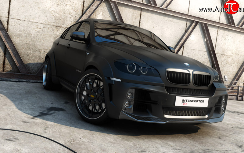5 199 р. Юбка переднего бампера BMW X6 E71 дорестайлинг (2008-2012) (Из стеклопластика, Неокрашенная)  с доставкой в г. Майкоп