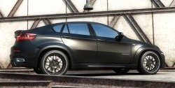 Пороги накладки Interceptor BMW X6 E71 рестайлинг (2012-2014)