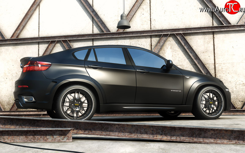 15 999 р. Пороги накладки Interceptor BMW X6 E71 рестайлинг (2012-2014) (Неокрашенные)  с доставкой в г. Майкоп