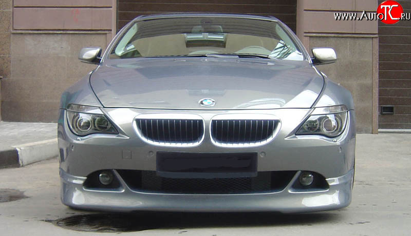 11 099 р. Накладка на передний бампер BMW 6 серия E63 дорестайлинг, купе (2003-2007) (Неокрашенная)  с доставкой в г. Майкоп