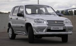 4 799 р. Передний бампер Аскет Chevrolet Niva 2123 дорестайлинг (2002-2008) (Неокрашенный)  с доставкой в г. Майкоп. Увеличить фотографию 2