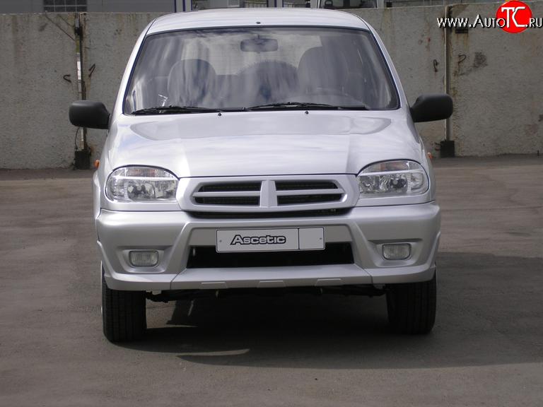 1 149 р. Маска радиатора Аскет Chevrolet Niva 2123 дорестайлинг (2002-2008) (Неокрашенная)  с доставкой в г. Майкоп