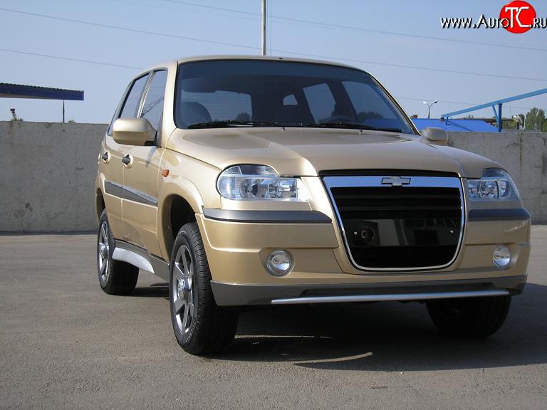 1 249 р. Обтекатель капота (мухобойник) Атака Chevrolet Niva 2123 дорестайлинг (2002-2008) (Неокрашенный)  с доставкой в г. Майкоп
