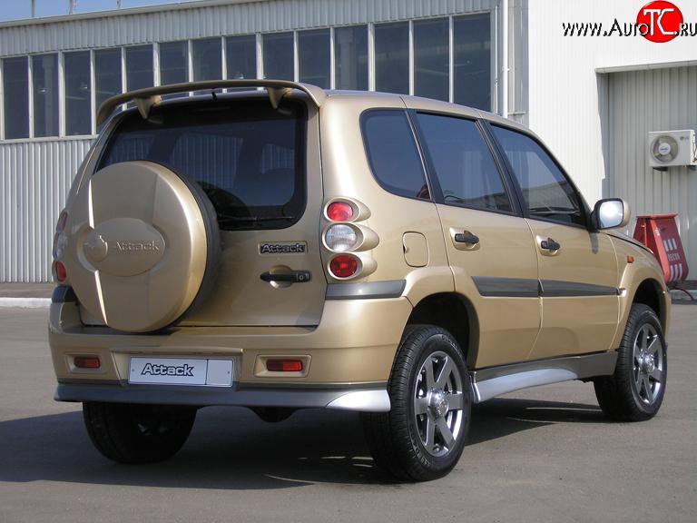 3 099 р. Спойлер Атака Chevrolet Niva 2123 дорестайлинг (2002-2008) (Неокрашенный)  с доставкой в г. Майкоп