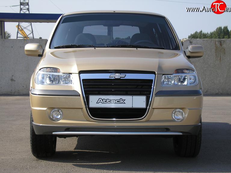 1 399 р. Маска радиатора Атака Chevrolet Niva 2123 дорестайлинг (2002-2008) (Неокрашенная)  с доставкой в г. Майкоп