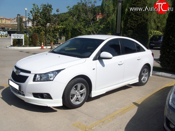 3 899 р. Пороги накладки Sport Style Chevrolet Cruze J305 хэтчбек дорестайлинг (2009-2012) (Неокрашенные)  с доставкой в г. Майкоп