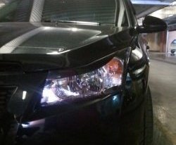 869 р. Реснички Style Chevrolet Cruze J305 хэтчбек дорестайлинг (2009-2012) (Неокрашенные)  с доставкой в г. Майкоп. Увеличить фотографию 2