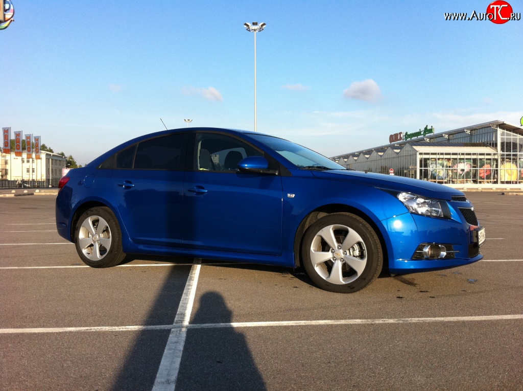 4 199 р. Пороги накладки Z-Line Chevrolet Cruze J305 хэтчбек дорестайлинг (2009-2012) (Неокрашенные)  с доставкой в г. Майкоп