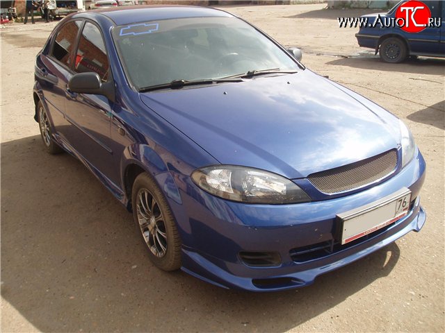 3 799 р. Накладка переднего бампера CT-1 Chevrolet Lacetti хэтчбек (2002-2013) (Неокрашенная)  с доставкой в г. Майкоп