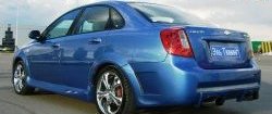2 449 р. Пороги накладки Крестоносец Chevrolet Lacetti седан (2002-2013) (Неокрашенные)  с доставкой в г. Майкоп. Увеличить фотографию 2