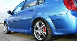2 449 р. Пороги накладки Крестоносец Chevrolet Lacetti седан (2002-2013) (Неокрашенные)  с доставкой в г. Майкоп. Увеличить фотографию 3