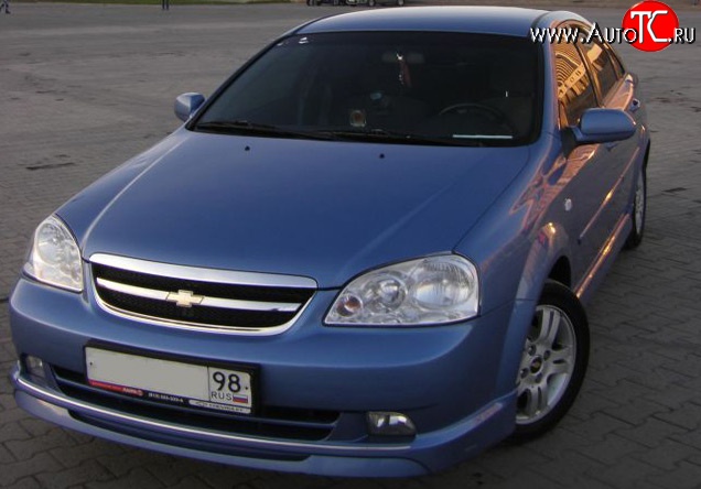 5 949 р. Накладка Street Edition на передний бампер Chevrolet Lacetti седан (2002-2013) (Неокрашенная)  с доставкой в г. Майкоп