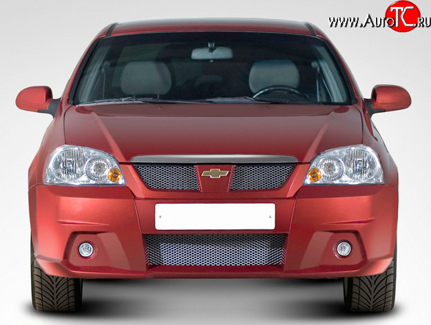 5 599 р. Передний бампер Style на Chevrolet Lacetti седан (2002-2013) (Неокрашенный)  с доставкой в г. Майкоп