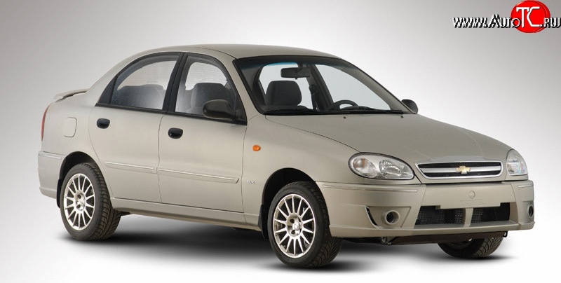 1 249 р. Молдинги (накладки на двери) Style Chevrolet Lanos T100 седан (2002-2017) (Неокрашенные)  с доставкой в г. Майкоп