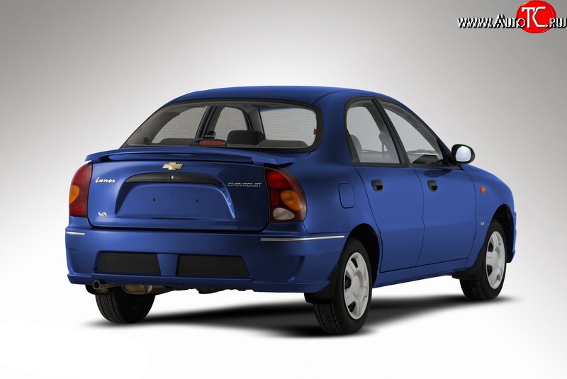 4 699 р. Задний бампер Style Daewoo Sense Т100 седан (1997-2008) (Неокрашенный)  с доставкой в г. Майкоп