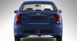4 699 р. Задний бампер Style Daewoo Sense Т100 седан (1997-2008) (Неокрашенный)  с доставкой в г. Майкоп. Увеличить фотографию 2
