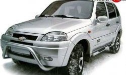 6 999 р. Передний бампер Апал Chevrolet Niva 2123 дорестайлинг (2002-2008) (Неокрашенный)  с доставкой в г. Майкоп. Увеличить фотографию 2