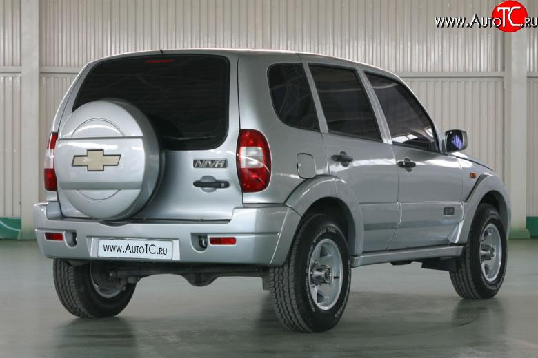 6 149 р. Задний бампер Апал Лада 2123 (Нива Шевроле) дорестайлинг (2002-2008) (Неокрашенный)  с доставкой в г. Майкоп