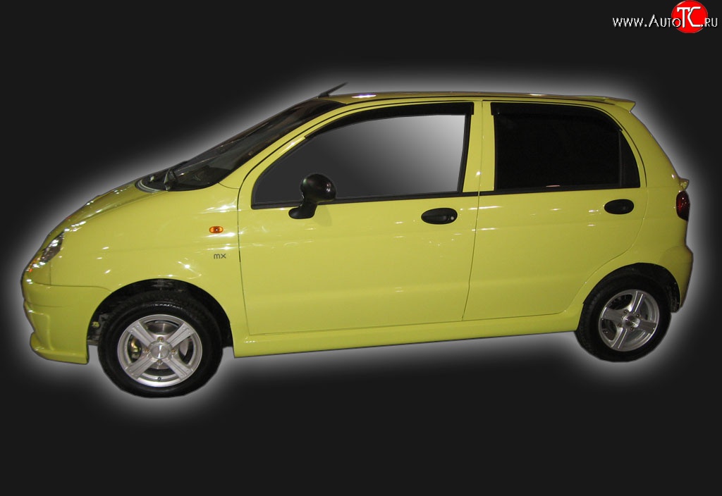 6 099 р. Пороги накладки GT Dynamics Daewoo Matiz M100 дорестайлинг (1998-2000) (Неокрашенные)  с доставкой в г. Майкоп