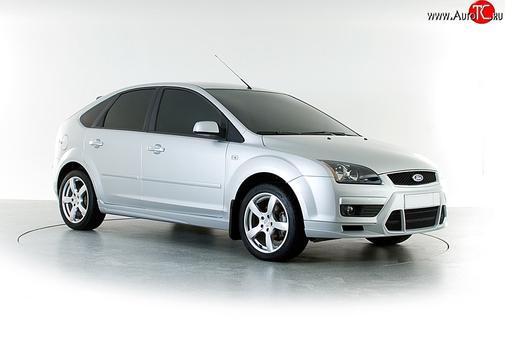 2 899 р. Накладка переднего бампера Sport Style Ford Focus 2  седан дорестайлинг (2004-2008) (Неокрашенная)  с доставкой в г. Майкоп