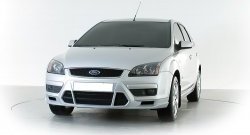 2 899 р. Накладка переднего бампера Sport Style Ford Focus 2  седан дорестайлинг (2004-2008) (Неокрашенная)  с доставкой в г. Майкоп. Увеличить фотографию 2