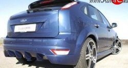 7 599 р. Накладка заднего бампера Loder 1899  Ford Focus  2 (2007-2011) хэтчбэк 3 дв. рестайлинг, хэтчбэк 5 дв. рестайлинг (Неокрашенная)  с доставкой в г. Майкоп. Увеличить фотографию 2