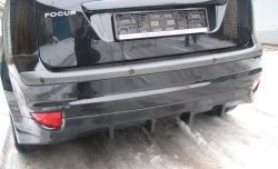 5 699 р. Накладка на задний бампер Bomb-Style Ford Focus 2 хэтчбэк 5 дв. дорестайлинг (2004-2008) (Неокрашенная)  с доставкой в г. Майкоп. Увеличить фотографию 2