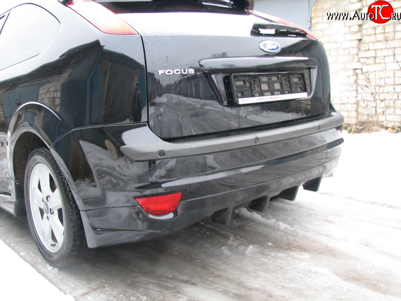 5 699 р. Накладка на задний бампер Bomb-Style Ford Focus 2 хэтчбэк 5 дв. дорестайлинг (2004-2008) (Неокрашенная)  с доставкой в г. Майкоп