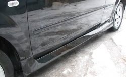 5 699 р. Пороги накладки Bomb-Style Ford Focus 2 хэтчбэк 3 дв. рестайлинг (2007-2011) (Неокрашенные)  с доставкой в г. Майкоп. Увеличить фотографию 2